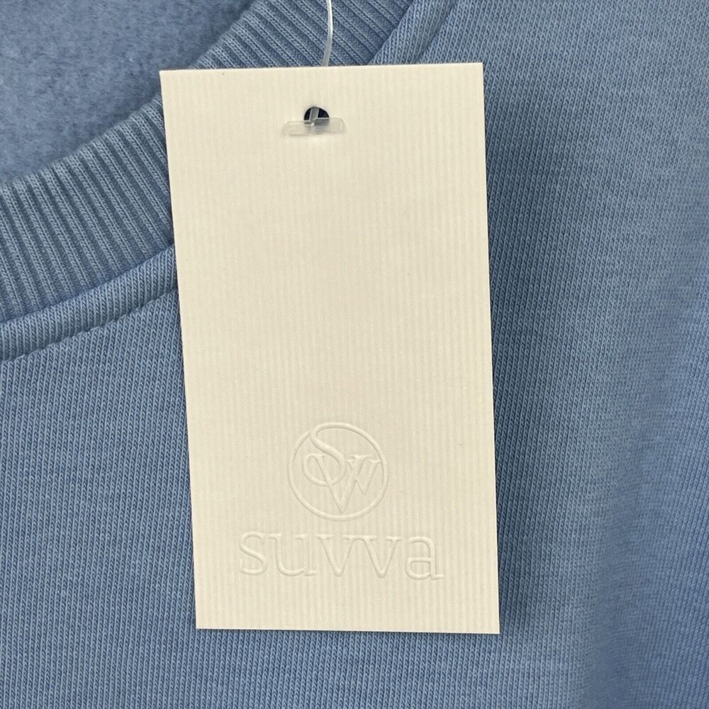 SUVVA 'REVIVAL' Adult Light Blue Crewneck Sweatshirt Pullover Size Large NWT - Picture 4 of 8